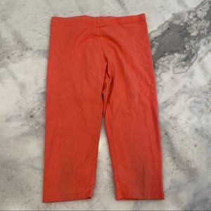 🚨$1 w/ bundke $4+ Coral Cropped Leggings Size M 7/8 Girls